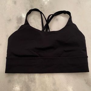 Energy Longline Bra, Black Size 8